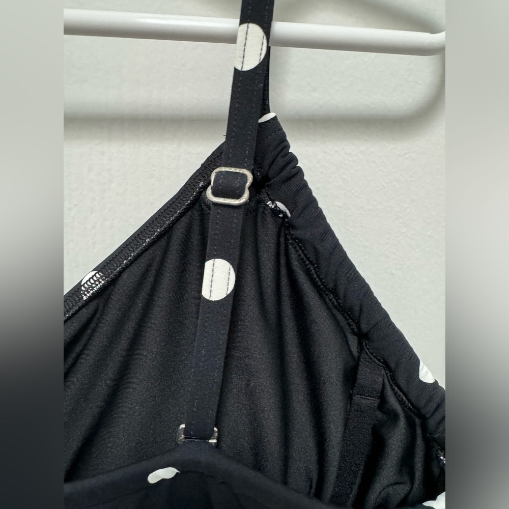 Land’s End Tankini, Size 16, Black & White Polka Dot - Picture 3 of 9
